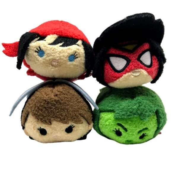 Marvel Women Plush Tsum Tsums Elekra Wasp She-Hulk - Picture 1 of 11